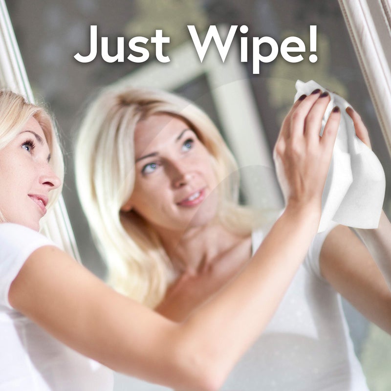 Windex Wipes Glass Cleaning, Pre-Moistened Glass and Surface Wipes to Clean Home Surfaces, Original Scent, 38 Count - Image 4
